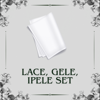 Lace, gele, ipele set
