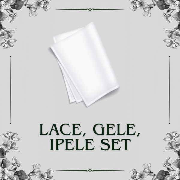 Lace, gele, ipele set