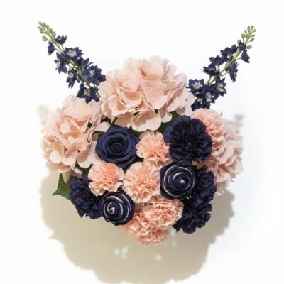 1. Ladies: <br/> Blue Lace (for Trad), <br/> Pink Lace (for White Wedding), <br/> with Blue  and Pink <br/> Gele/Ipele set.